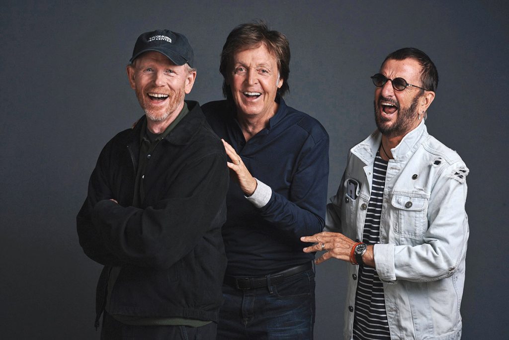 Ron Howard con Paul McCartney & Ringo Starr alla presentazione del nuovo film documentario "eight Days A Week" (2016)