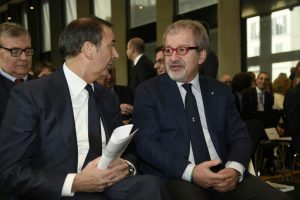 Il Sindaco di Milano Sala e il Presidente di Regione Lombardia, Maroni.