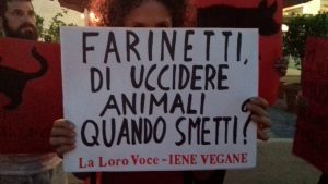 Risultati immagini per Milano 11 luglio 2017,  blitz animalista  eataly