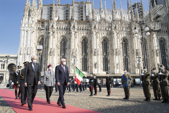 Mattarella a MIlano con Steimeier
